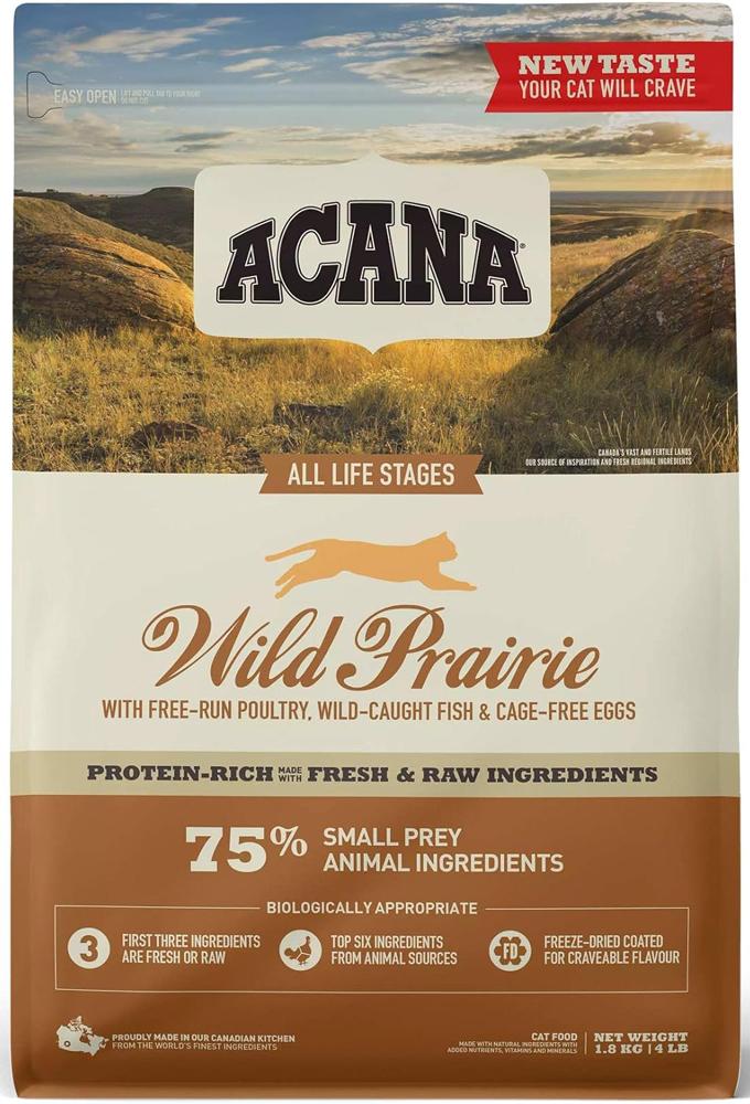 Acana Wild Prairie Cat КУРКА і ІНДИЧКА корм для котів на всіх стадіях життя 1,8 кг (64018)